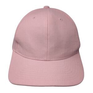 Sluggers Strapback Baseball Cap Pink One Size Adjustable Lightweight Blank